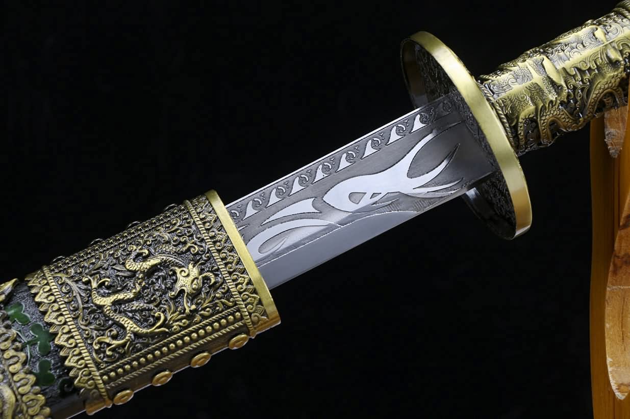 Kangxi Baodao,Fully Handmade Blade,Wood Scabbard