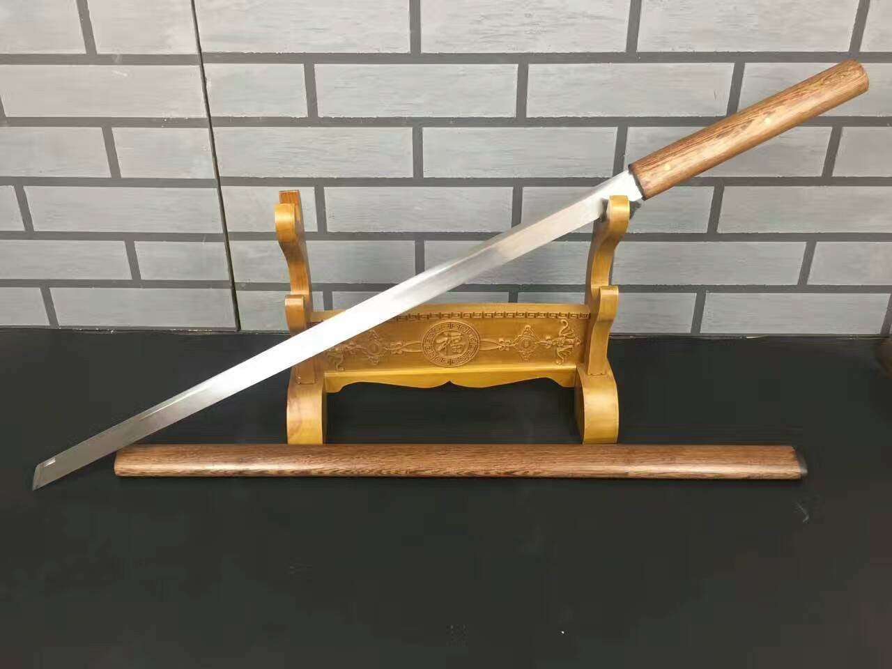 Tang dao(High manganese steel,Rosewood scabbard)Full tang,Length 39" - Chinese sword shop