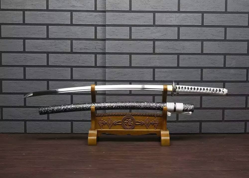 Samurai Katana/High carbon steel blade/Solid wood scabbard/Alloy fittings - Chinese sword shop