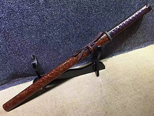 Japanese katana/Samurai sword/Medium carbon steel/Wood paint Scabbard/Length 30" - Chinese sword shop