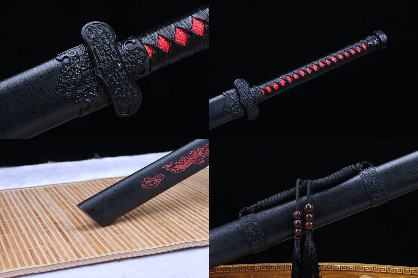 Black Gold Ancient Sword,Forged High Carbon Steel Blade,Alloy Fittings