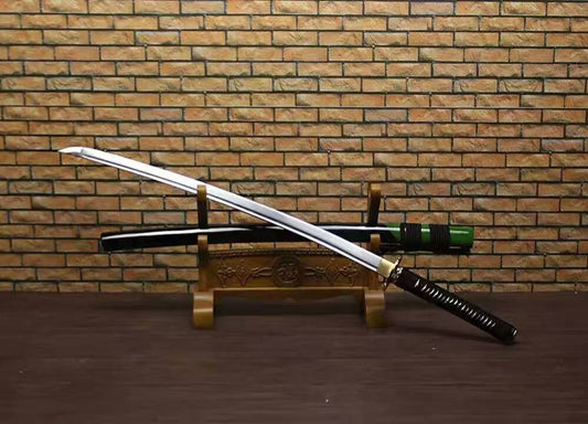 Samurai Katana/High carbon steel blade/Solid wood paint scabbard/Alloy fitted/Length 39" - Chinese sword shop