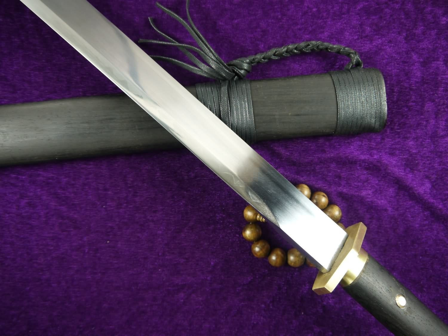 Guard Sabre,High carbon steel Cover burning blade,Ebony scabbard - Chinese sword shop