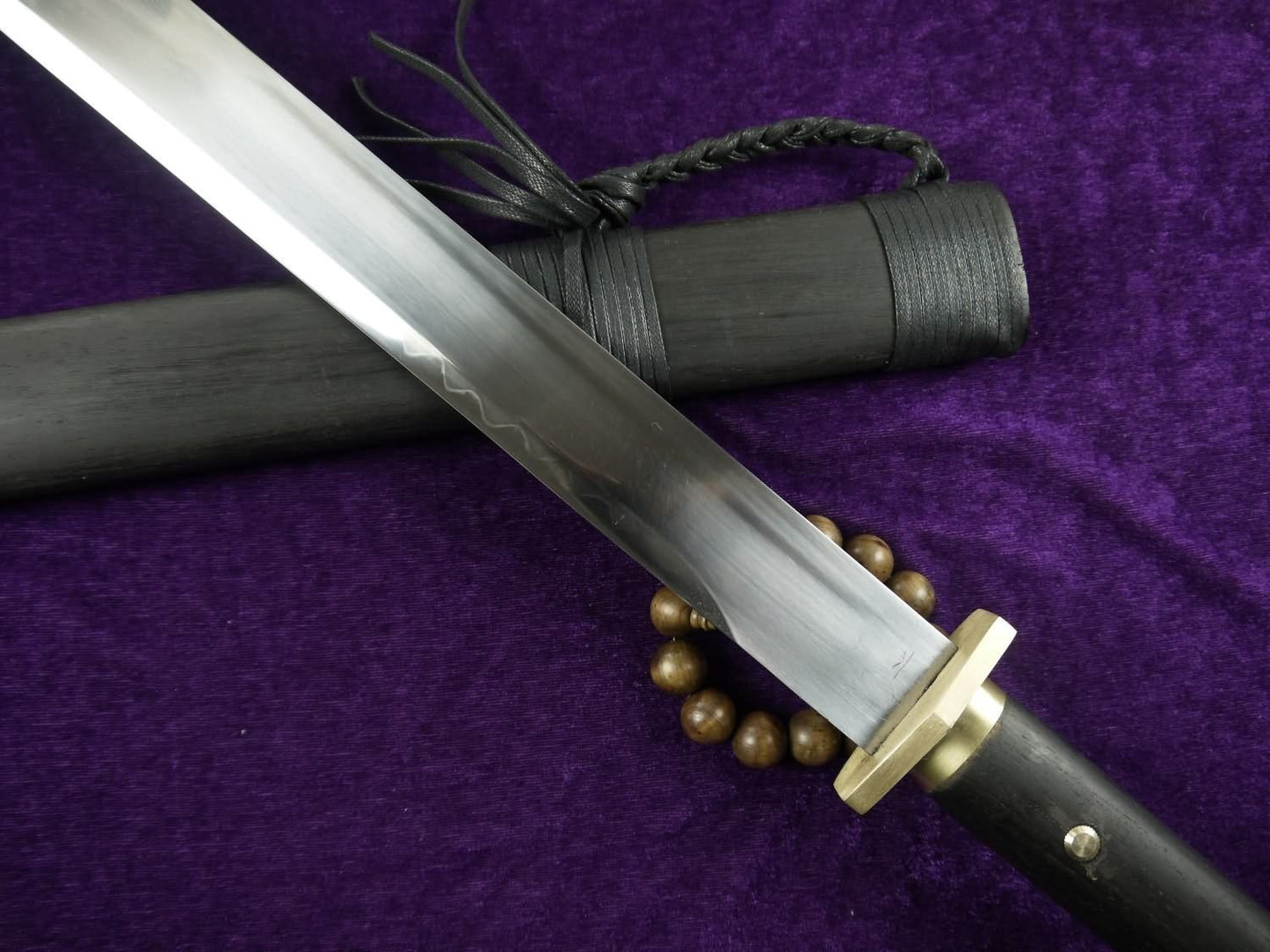 Guard Sabre,High carbon steel Cover burning blade,Ebony scabbard - Chinese sword shop