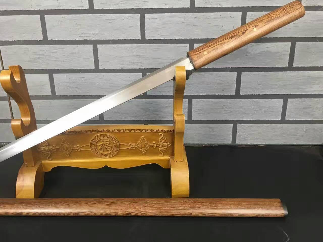 Tang dao(High manganese steel,Rosewood scabbard)Full tang,Length 39" - Chinese sword shop