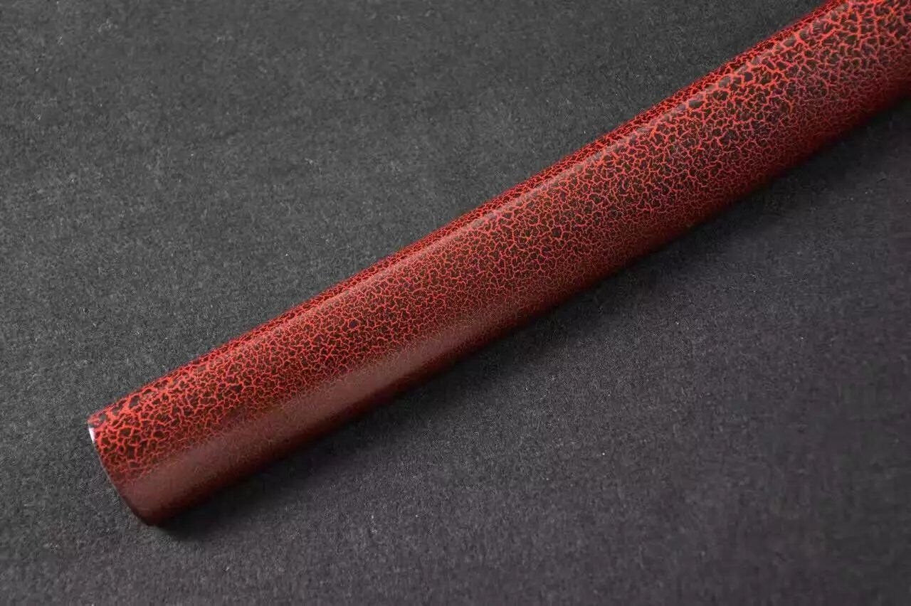 Samurai sword/Katana uchigatana/High manganese steel red blade/Wood scabbard/Full tang/Length 39" - Chinese sword shop
