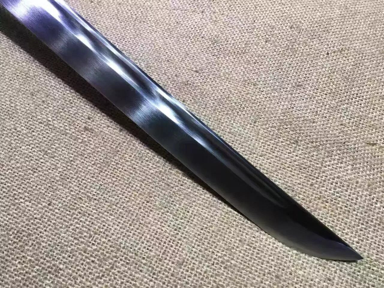 katana/Samurai sword/Medium carbon steel/Alloy fitted/Red paint Koshirae - Chinese sword shop