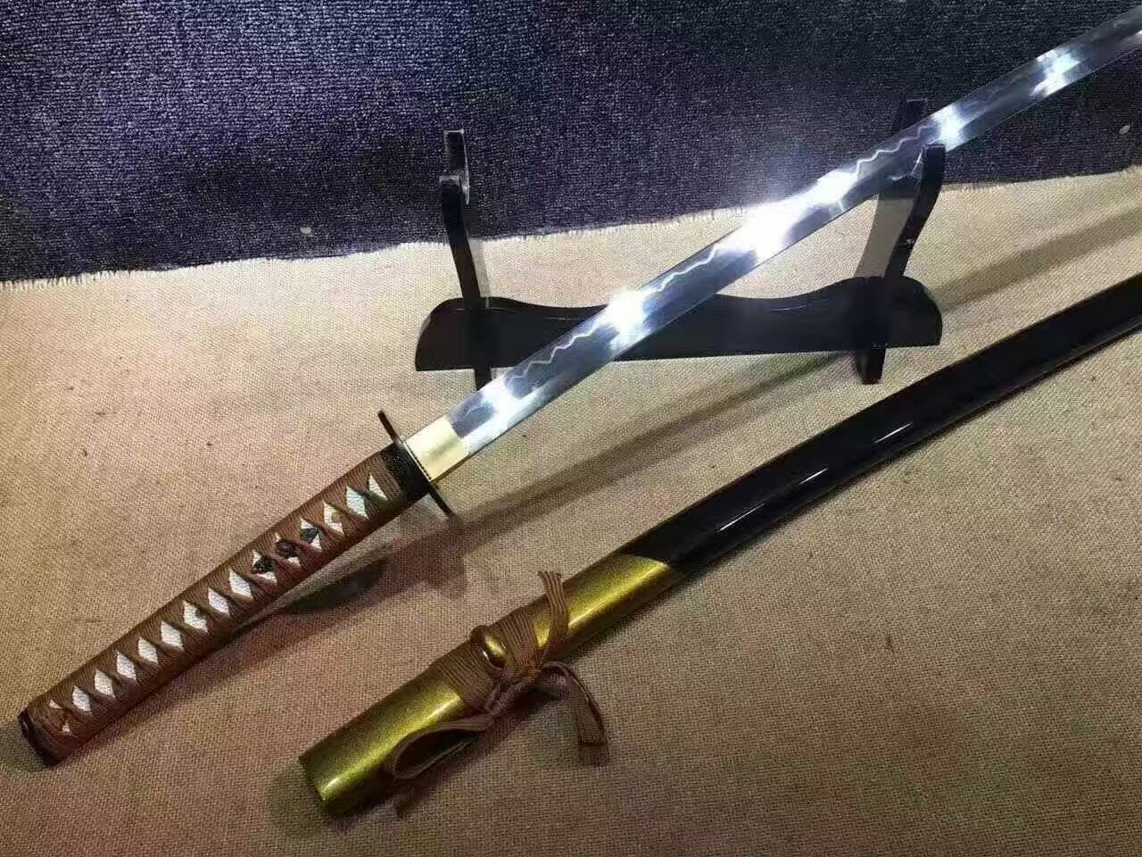 katana/High carbon steel burn blade/Wood paint Scabbard - Chinese sword shop