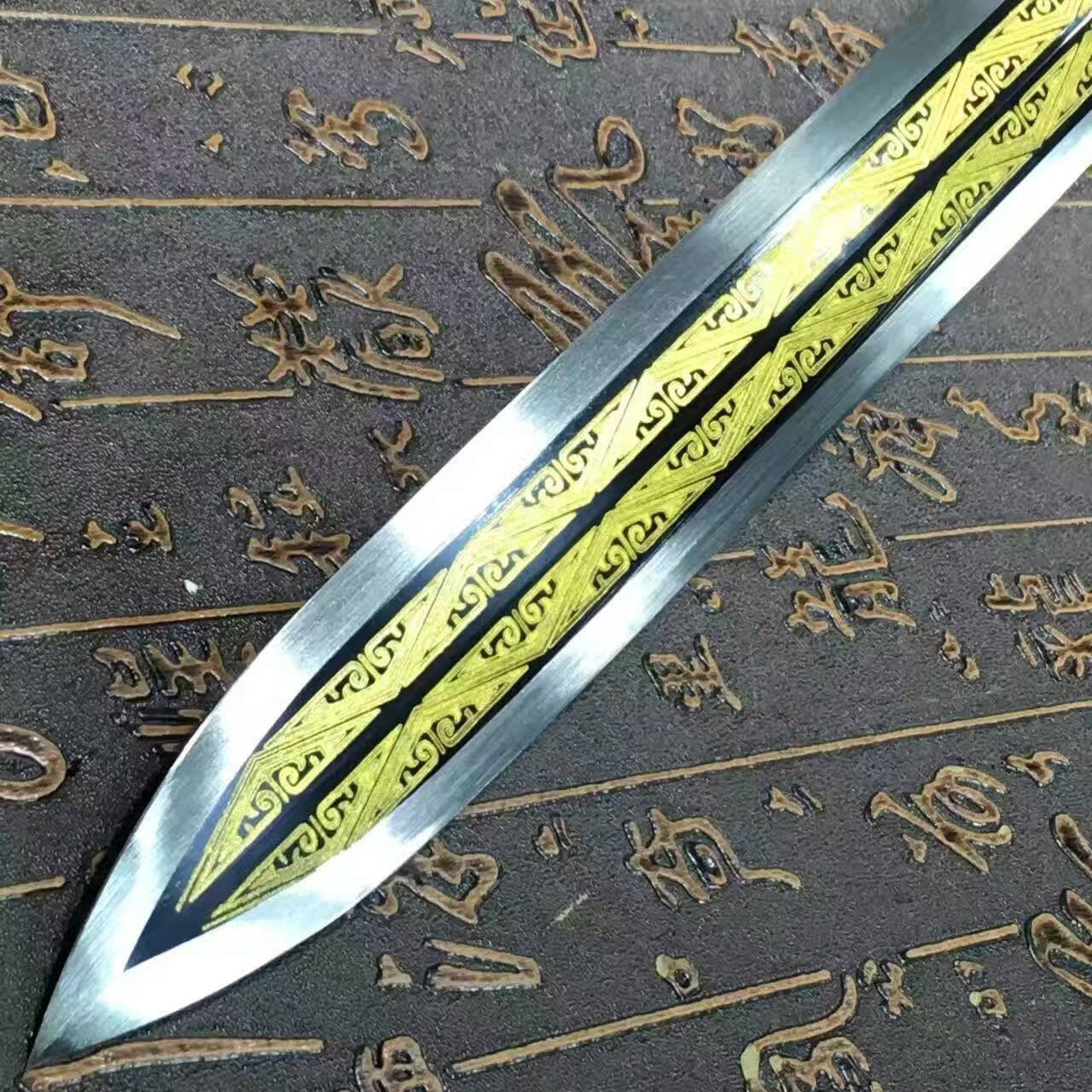 Han sword/High carbon steel eight surface blade/Rosewood/Alloy handle - Chinese sword shop