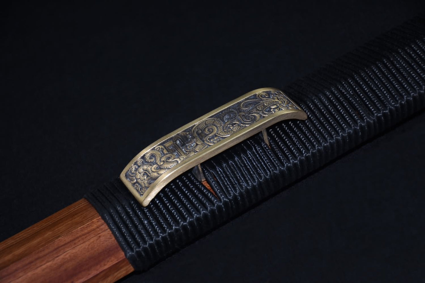 Han jian sword,Damascus steel blade,Brass fittings - Chinese sword shop