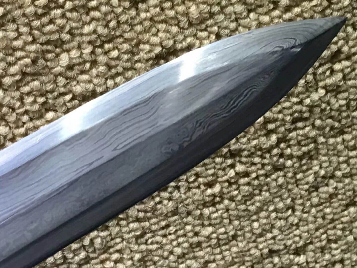 Han sword,Folded steel blade,Black wood scabbard,Alloy fitting - Chinese sword shop