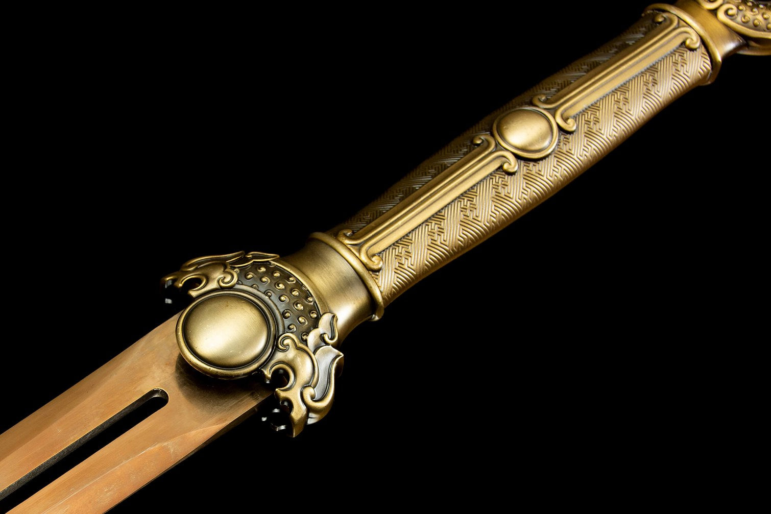 Gold Tang Jian Swords Real,Chinese Swords,Battle Ready,Hollow blade ...