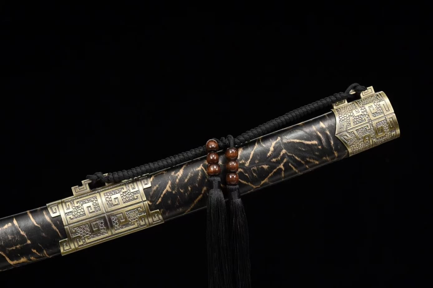 chinese sword,Black Gold dao Tactical Swords High Carbon Steel Black Blades,Alloy Fittings,LOONGSWORD