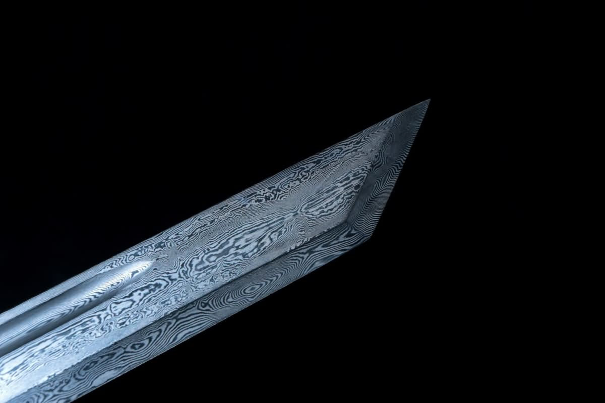 Tang Dao,Practical(Forged Damascus steel balde)Hardening,Chinese sword