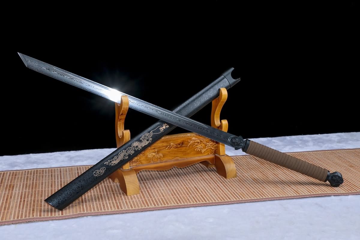 Tang Dao,Practical(Forged Damascus steel balde)Hardening,Chinese sword