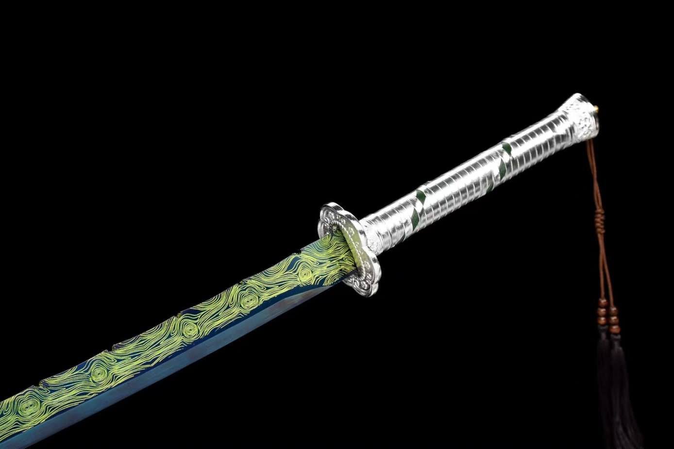 chinese sword,Brotherhood of Blades high Carbon Steel,Alloy Fittings,Wood PU Scabbard,LOONGSWORD