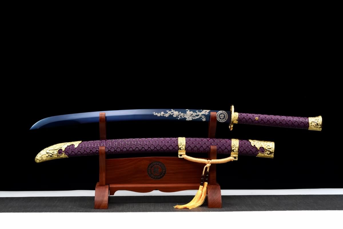 Qin Dao Swords Real,Hand Forged(High Carbon Steel Blades,Alloy Fittings) Battle Ready,Chinese Sword