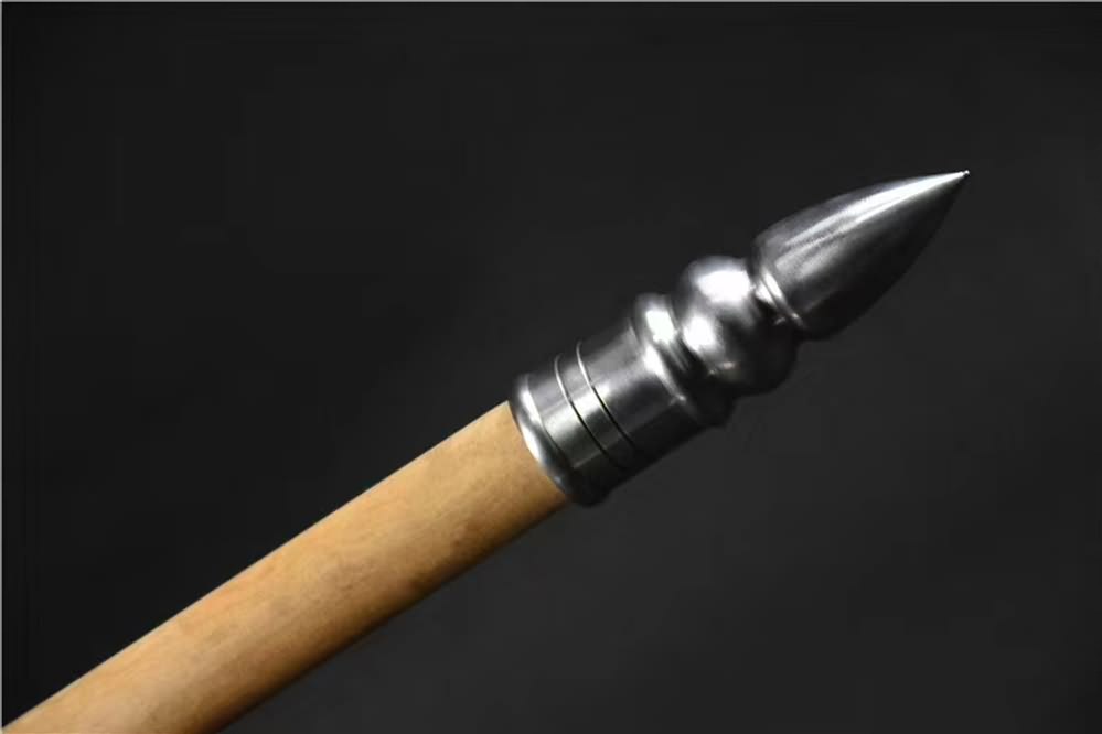 Ray spear,High manganese steel Spearhead,Hardwood rod - Chinese sword shop