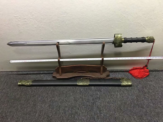 Movie hero sword,High carbon steel blade,Black wood,Alloy - Chinese sword shop