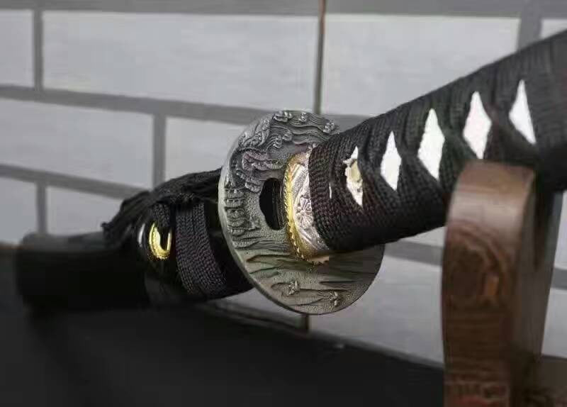 Wakizashi,High carbon steel blade,Black paint Scabbard - Chinese sword shop