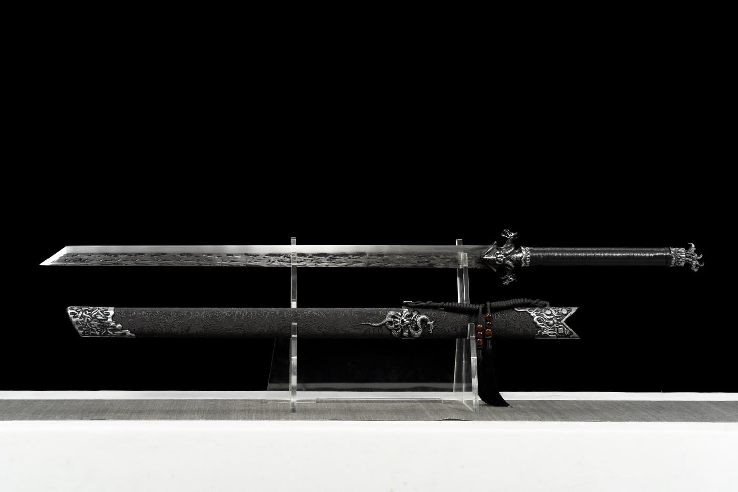 LOONGSWORD,chinese sword,Dragon Tang dao,Battle Ready,Hand Forged High Carbon Steel Blade