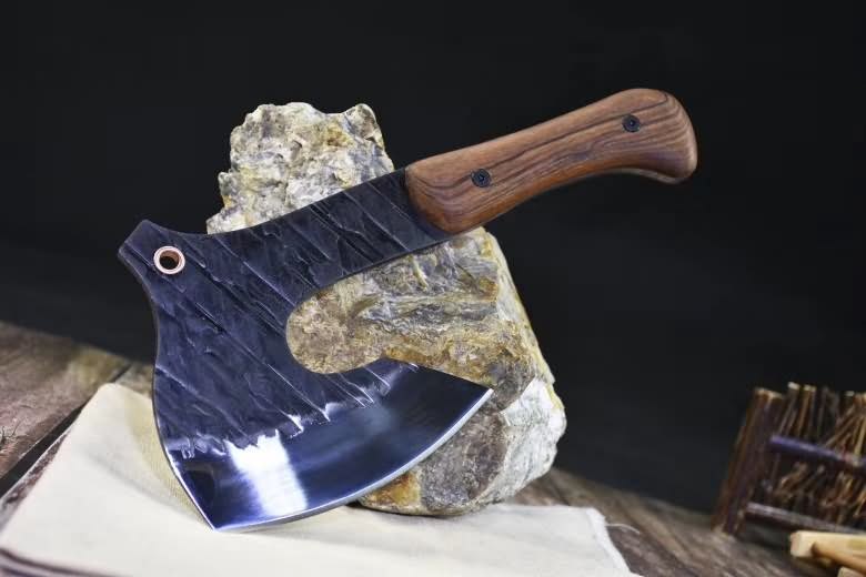 Sabrd,Axe,High carbon steel blade,Rosewood handle - Chinese sword shop