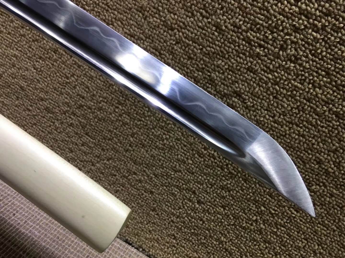 Katana,High carbon steel burn blade,Beech wood scabbard,Length 39" - Chinese sword shop