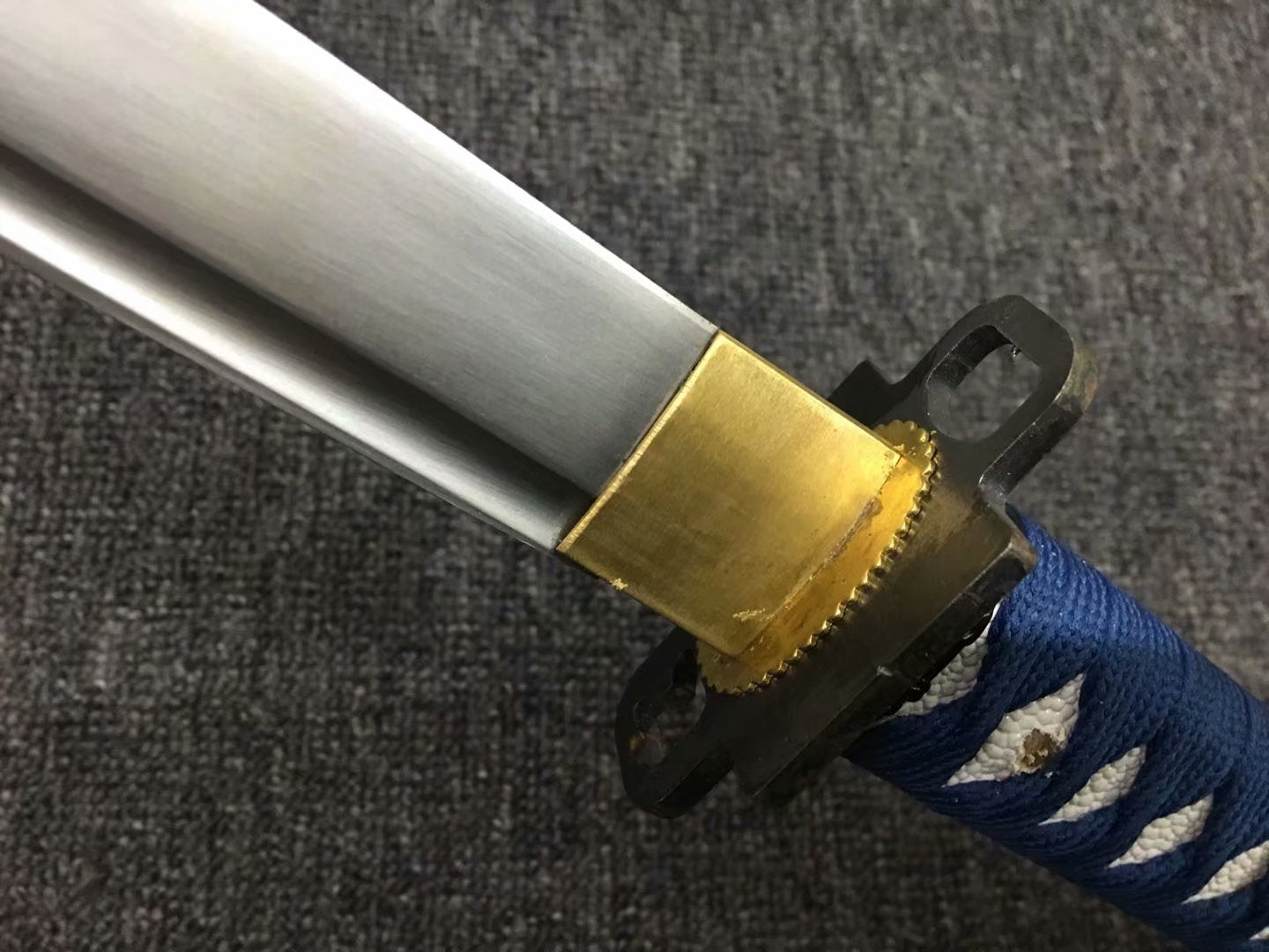 Samurai sword,kendo,Medium carbon steel blade,Black scabbard,Alloy - Chinese sword shop
