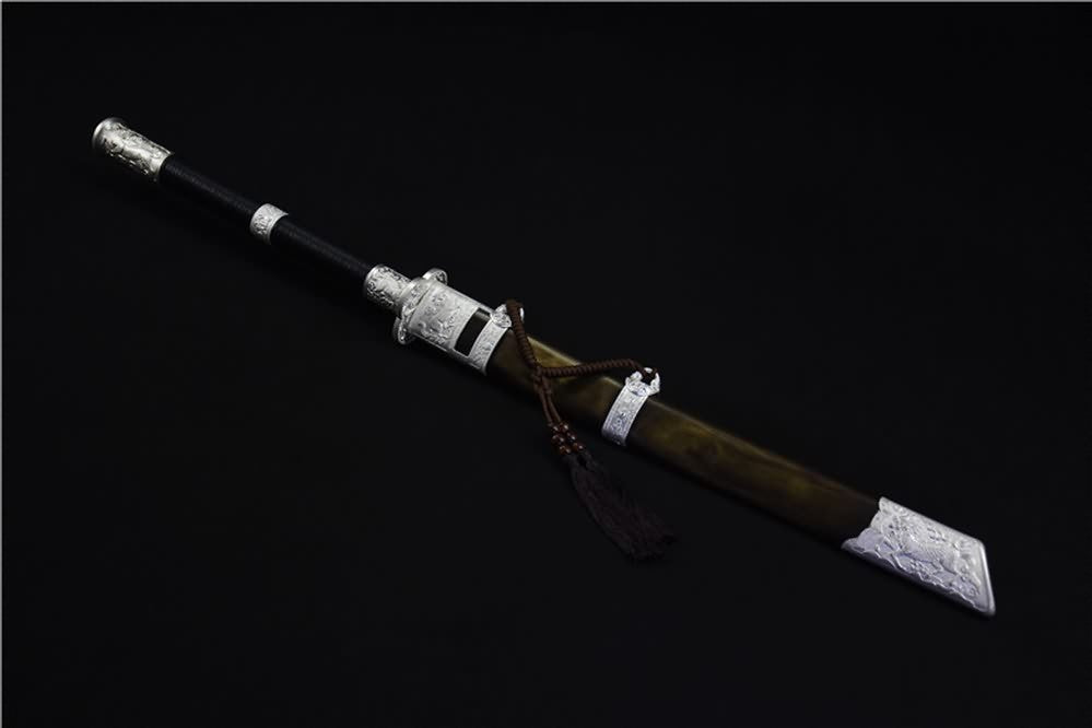 Flying Tiger saber,High carbon steel blade,Brass scabbard - Chinese sword shop