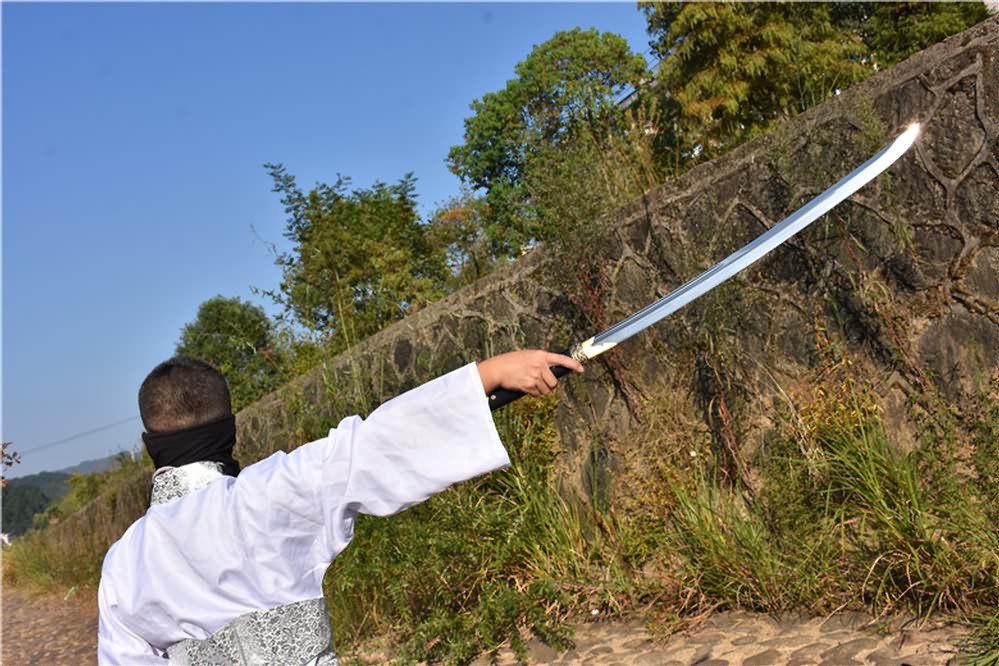 Tang dao sword,Handmade(High carbon steel blade,Brass fittings)Full tang - Chinese sword shop