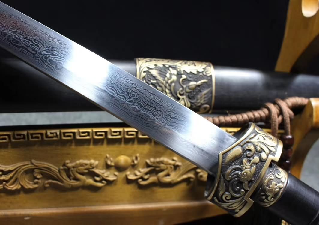 Qijia Dao,Handmade Folding steel steel blade,Brass fittings - Chinese sword shop