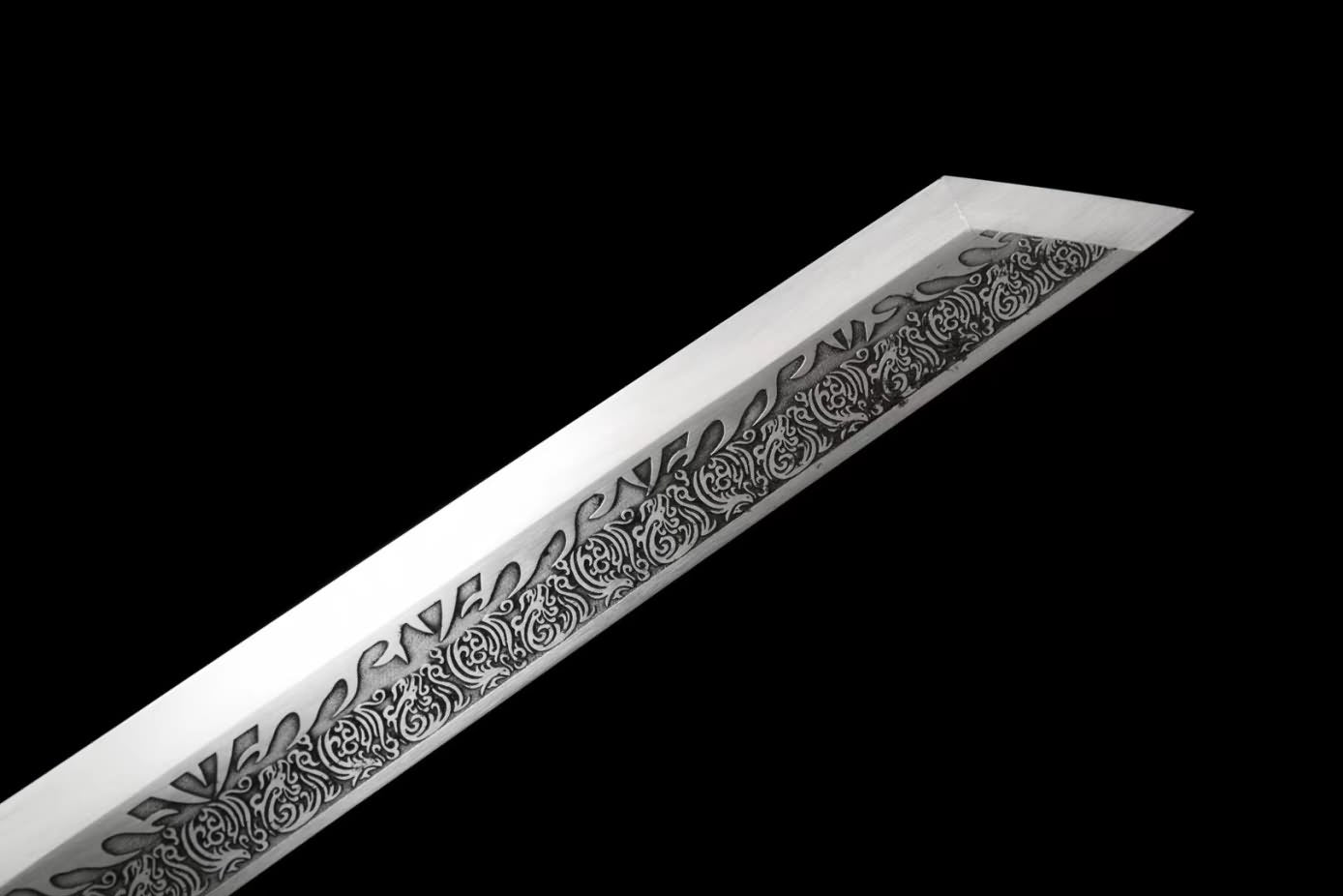 chinese sword,Tang dao,Tactical Sword High Carbon Steel Etching Blade,Alloy Fittings,LOONGSWORD