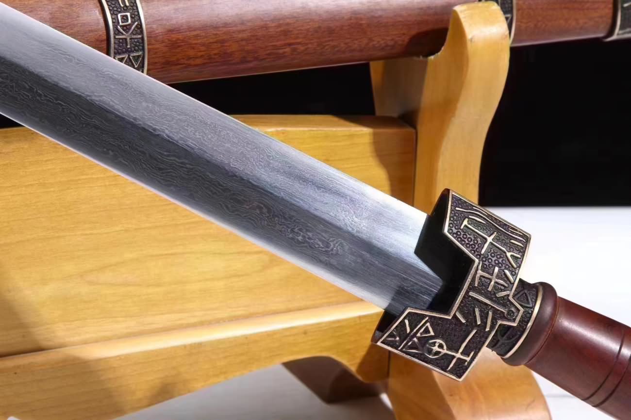 Warring states sword Damascus Steel Brass Fittings Sword Art Online Figure