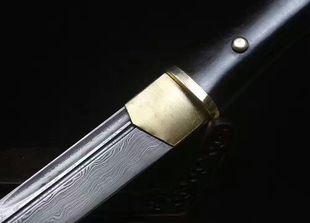 Dagger sword,Folding steel blade,Cowhide scabbard,Length 18 inch - Chinese sword shop