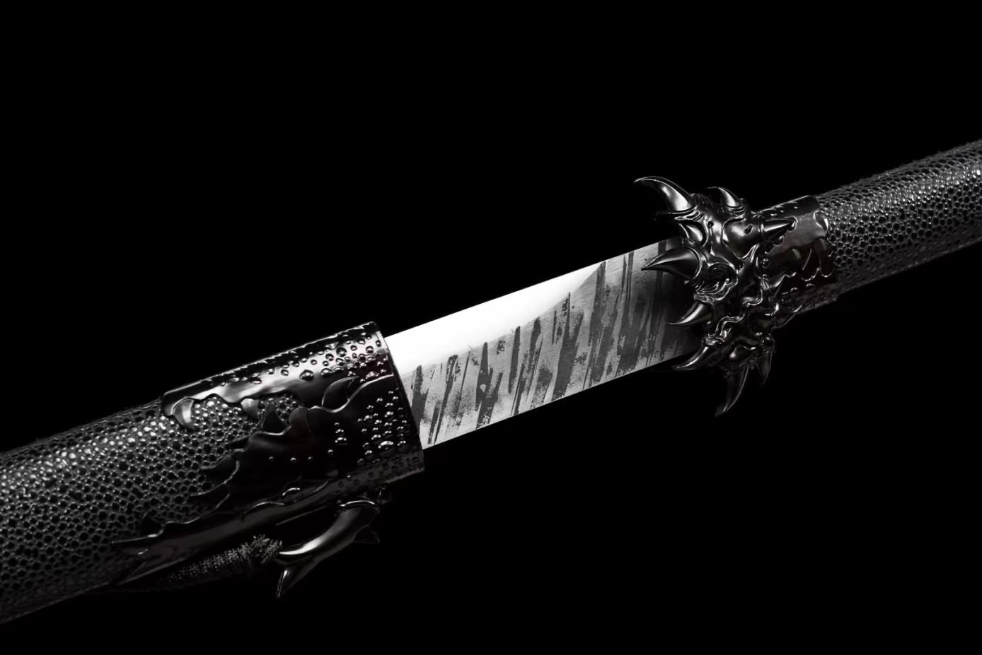 Tang dao Swords Real,High Carbon Steel Blades,Alloy Fittings,PU Scabbard,LOONGSWORD