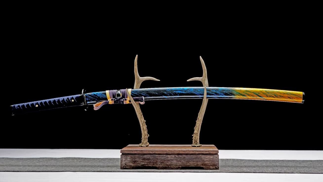 Katana Samurai Swords Real Forged High Carbon Steel Full Tang Kendo,LOONGSWORD