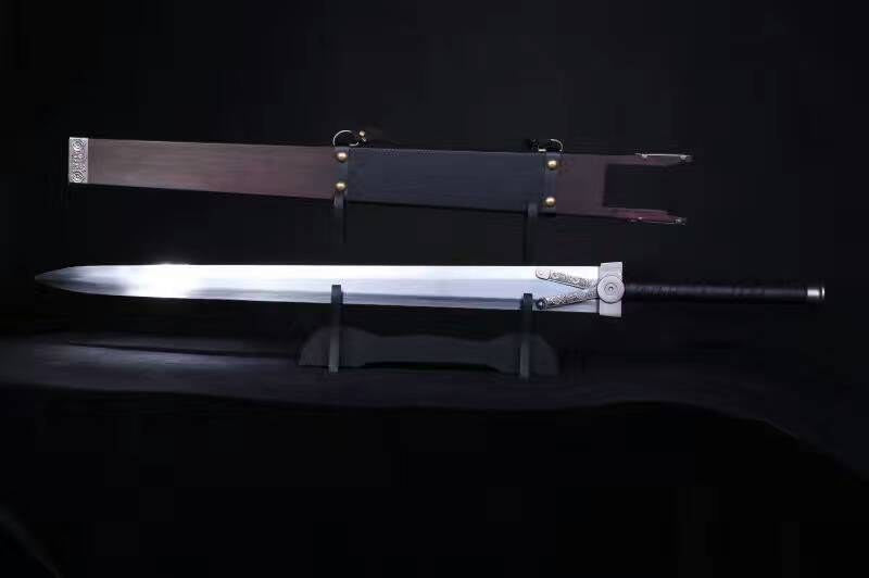 Chinese swords,Fankuai Sabre,High-carbon steel blade,Wood scabbard,Alloy fitted,Length 27 inch - Chinese sword shop