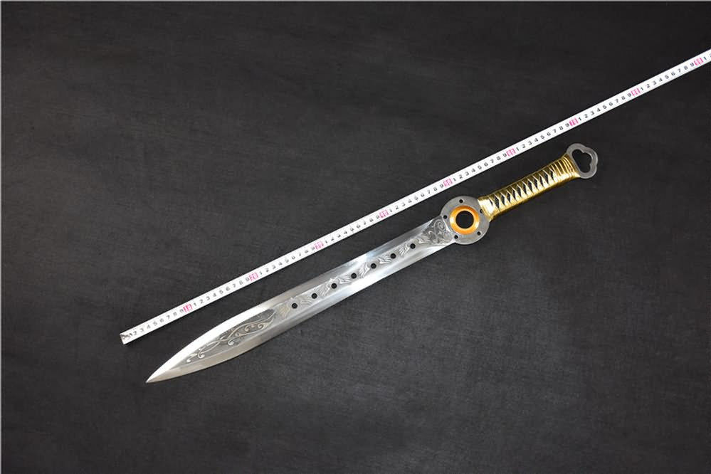 Integral sword(High carbon steel blade,Leather scabbard)Full tang - Chinese sword shop