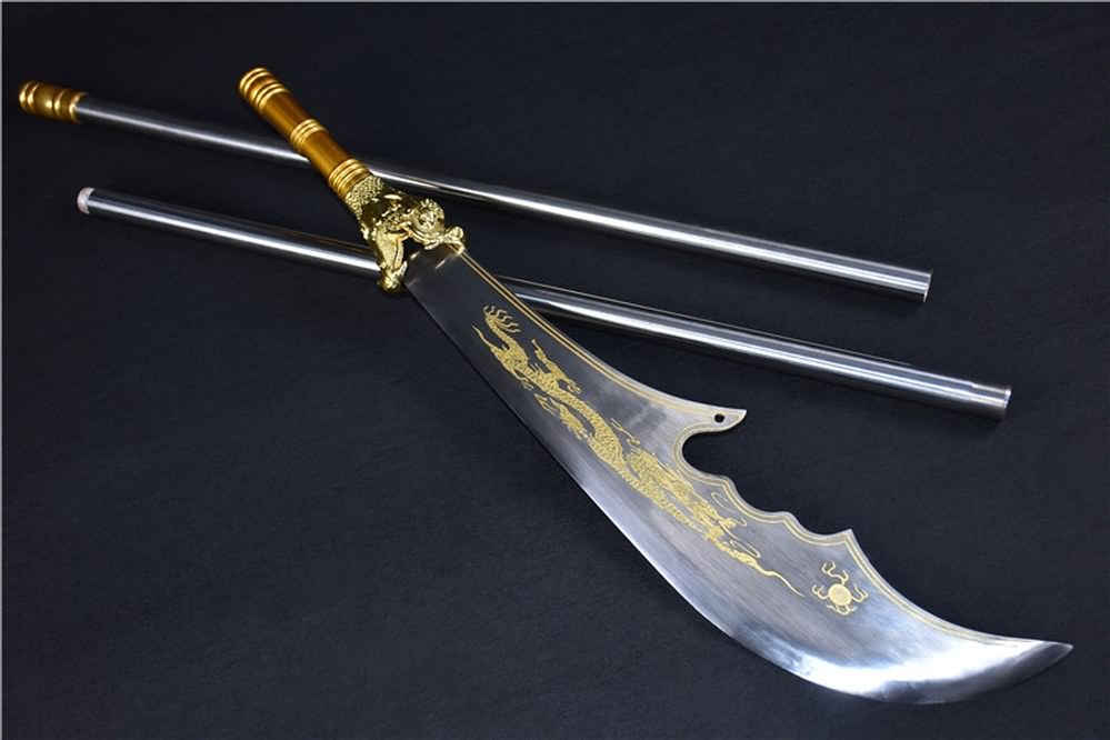 Guan Sword,Kwan Dao,Forged High Carbon Steel Blade Sword Real Battle Ready