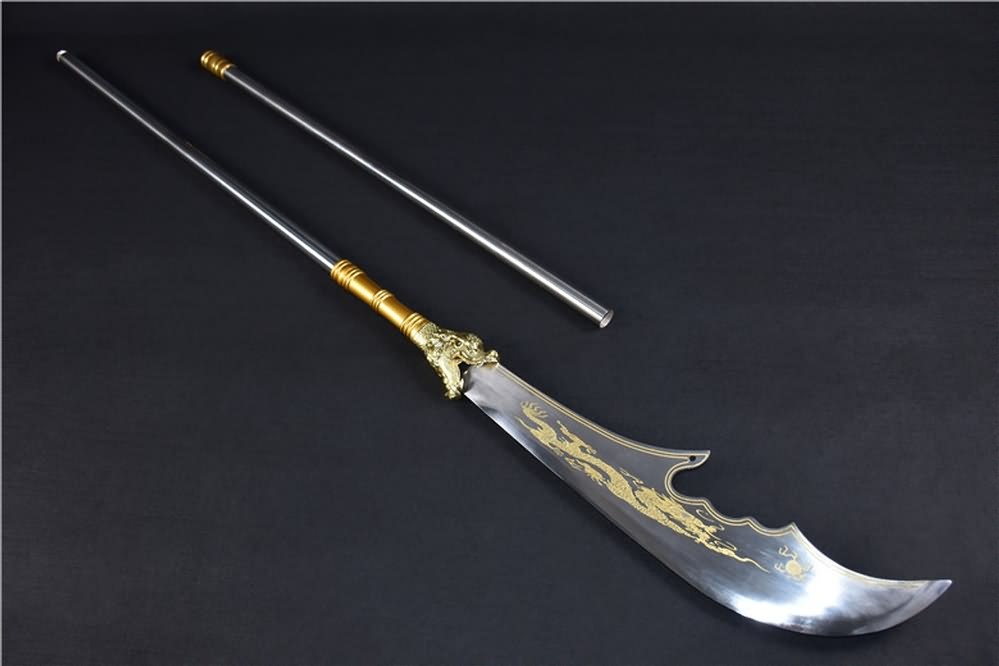 Guan Sword,Kwan Dao,Forged High Carbon Steel Blade Sword Real Battle Ready
