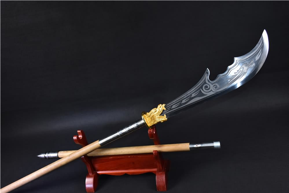 Kwan dao,Guan dao,High carbon steel,Hardwood rod - Chinese sword shop