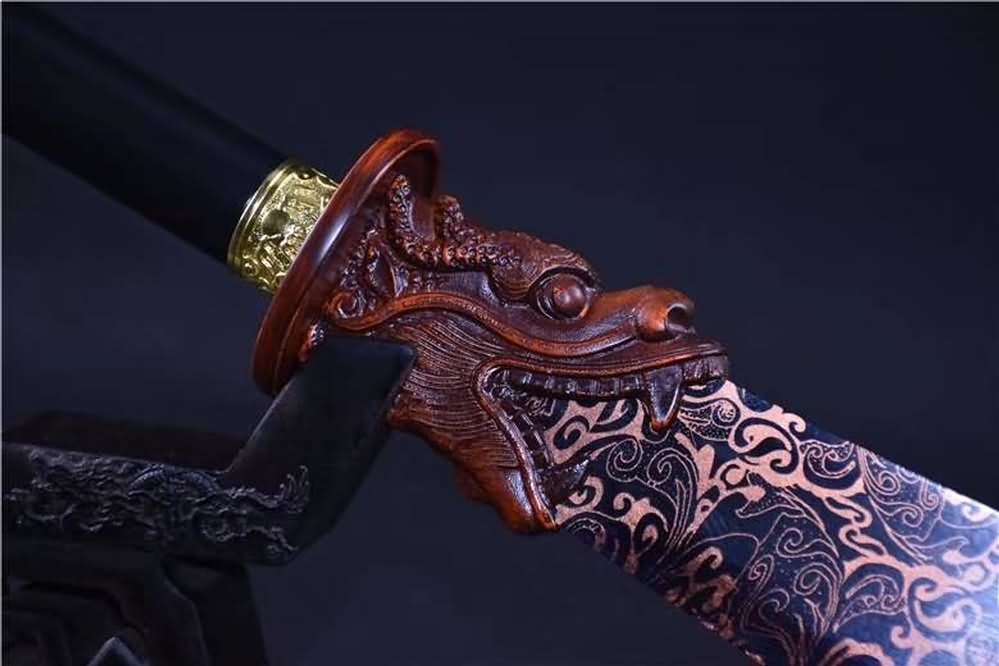 Guan Yu Dragon Crescent Blade Guan Dao&Handmade art - Chinese sword shop