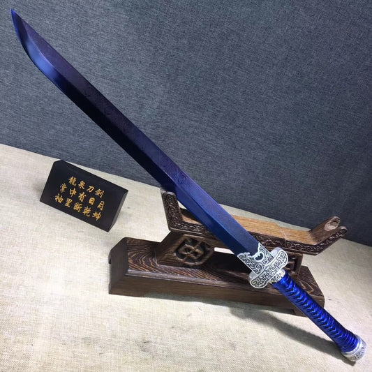 Black gold sword,High carbon steel blue blade,Black wood,Alloy - Chinese sword shop