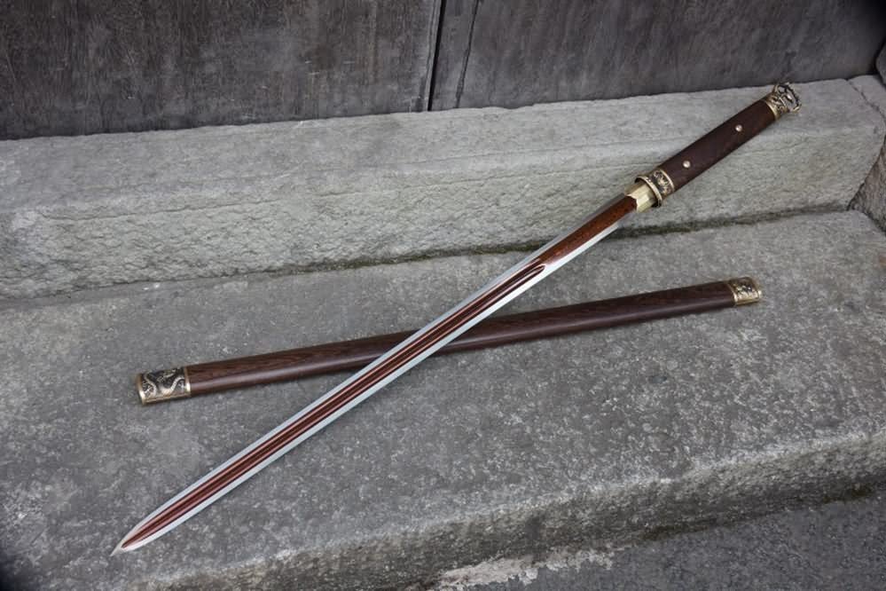 Han Li Sword Han jian Chinese Swords Real,Battle Ready,Hand Forged Damascus Steel ...