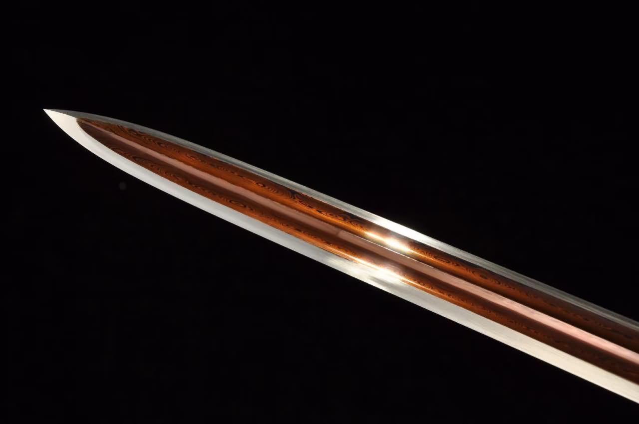 Han Swords Fully Handmade Damascus Steel Blade Brass Fittings Battle Ready