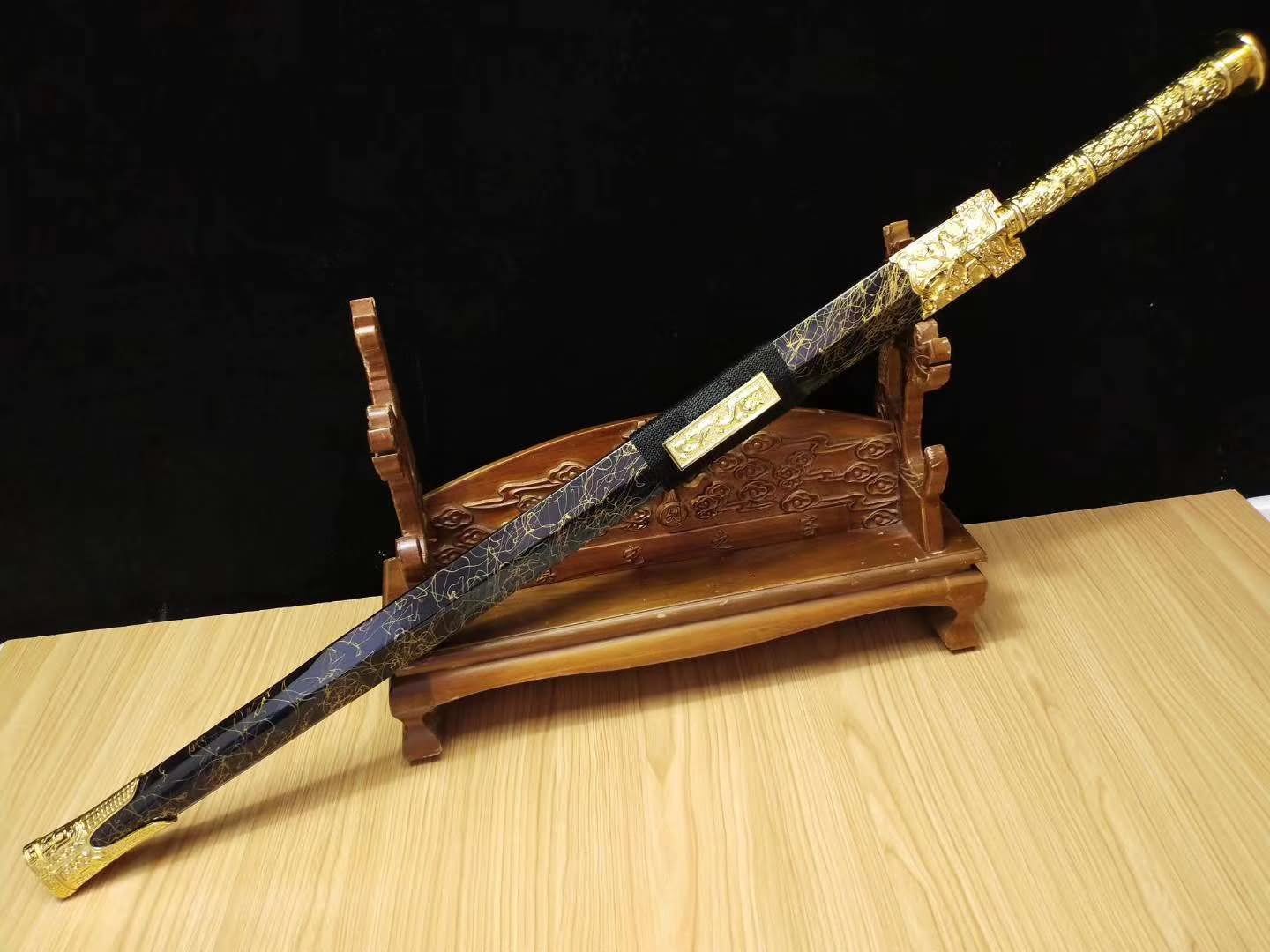 Han jian sword,Medium carbon steel etch blade,Alloy fittings-Kung fu - Chinese sword shop