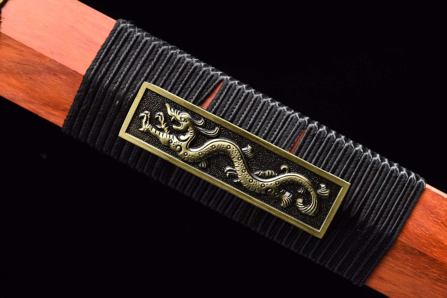 Han jian sword,High carbon steel etch blade,Red wood scabbard - Chinese sword shop