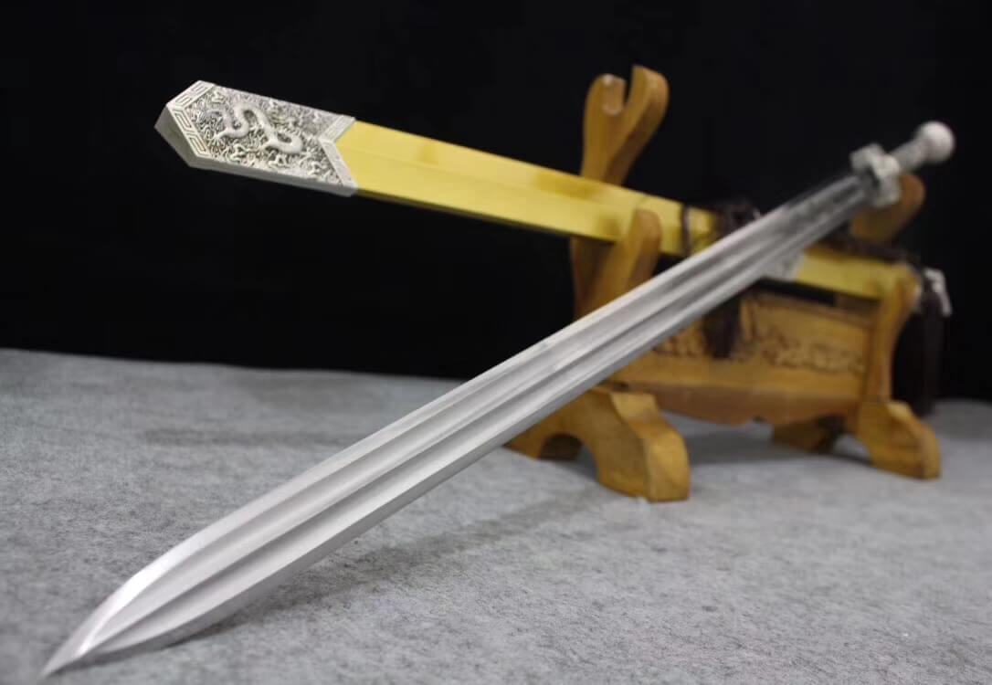Han jian,Hand Forged,Heat Tempered,High manganese steel blade,Alloy - Chinese sword shop