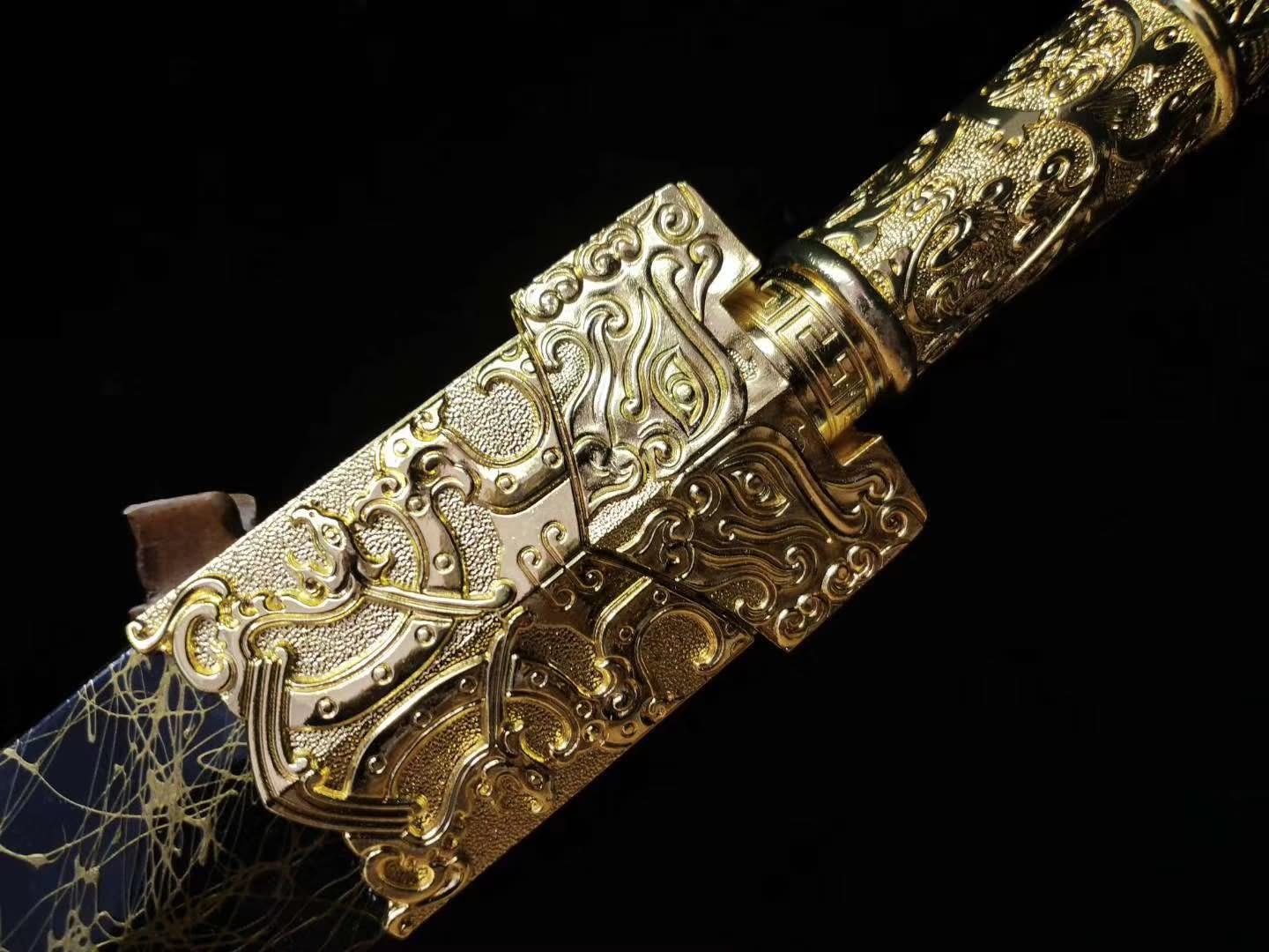 Han jian sword,Medium carbon steel etch blade,Alloy fittings-Kung fu - Chinese sword shop