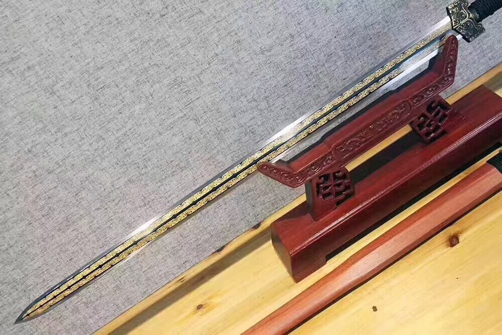 Han jian(High carbon steel blade,Redwood scabbard,Alloy)Length 42" - Chinese sword shop